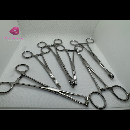 Zestaw Szczypców Szczypiec Szczypce Piercing Kleszcze Narzędzia 12 Elementów